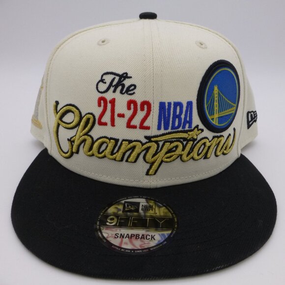 Golden State Warriors New Era 2022 NBA Champions Locker Room Snapback Hat - Picture 2 of 15